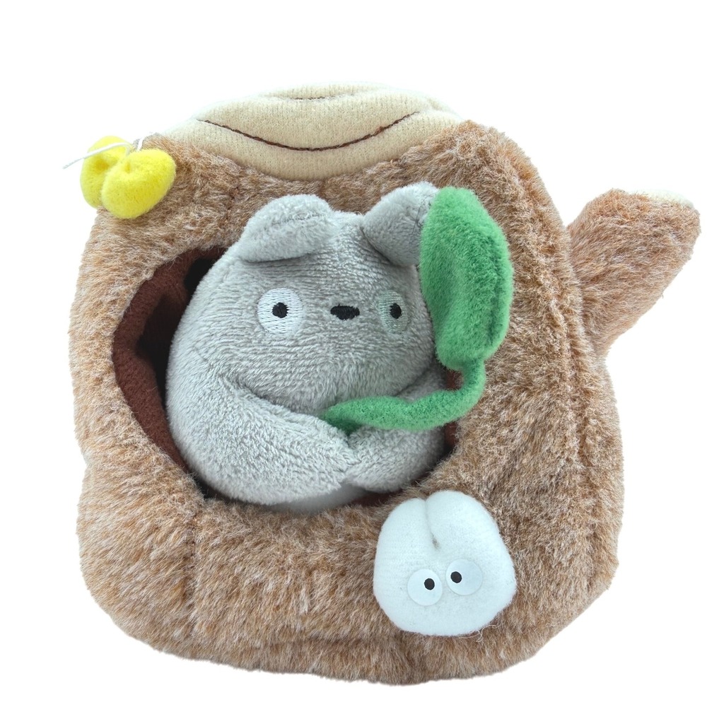 Studio Ghibli My Neighbor Totoro Tree Trunk 4" Plush Peek a Book Kawaii Japan